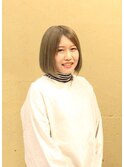 春のボブストレート