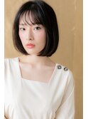 シースルーバングヘルシースタイル大人ボブY上尾20代30代40代