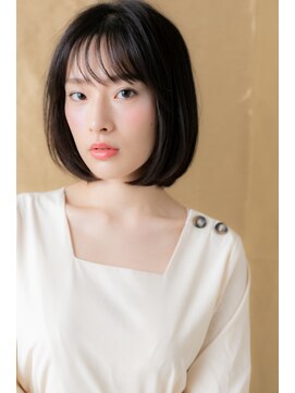 カバーヘア ブリス 上尾西口店(COVER HAIR bliss) シースルーバングヘルシースタイル大人ボブY上尾20代30代40代