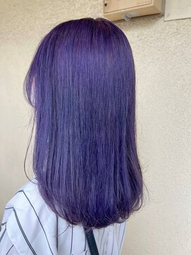 ビー オン ディー ヘア 池袋(BonD hair) 艶感パープル【池袋/髪質改善/ハイライト】