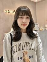 サンド 池袋(sand) 韓国ヘア／ミディアム/レイヤーカット／前髪カット