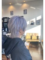 ヘアーワークス ボナ(HAIR WORKS bona.) メンズ 透明感カラー×ウルフレイヤー