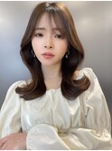 大人かわいい◎シースルーバングくびれヘア【肥田亜沙美】