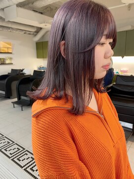 ラヴィズム(LUVISM) ラベンダーベージュダブルカラーブリーチ新潟万代