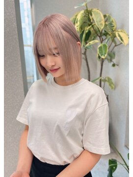 天神美容室 『福岡美容室/ayana』ケアブリーチで作る艶ハイトーン！