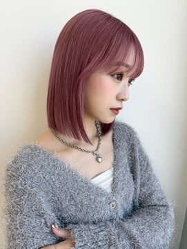 ソア 並木坂(Soa) 韓国ボブ/切りっぱなしボブ/タッセルボブ/透明感カラー/Minori