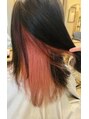 オーブ ヘアー フェリス 元住吉店(AUBE HAIR feliz)&nbsp;インナーカラー＃元住吉#ブリーチ#ピンク