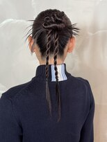 【徳岡】カチモリ　モードヘア　タイトヘア　ロングアレンジ