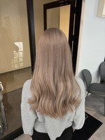 ナンバー 竪町(number+)&nbsp;透明感カラー★ダブルカラーブリーチミルクティーベージュ