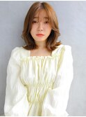 薄めバング×キュートくびれロブ