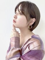 ヴィオットバイサロン(Viot by Salon)&nbsp;丸みショート／シースルーバング／柔らかベージュカラー【櫻井】