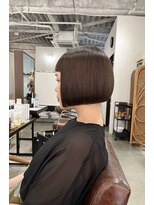 アオゾラヘアーカミノウラ(AOZORA HAIR kaminoura) ぱっつんショートバング＊ミニボブ