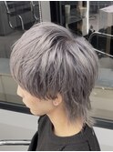 シルバーアッシュ・マッシュウルフスタイル【下北沢/men's】