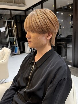 髪屋 紬 メンズ/メンズパーマ/メンズカット/ミルクティベージュ