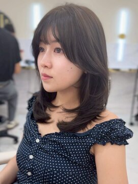 シェノン サントル(CHAINON CENTRE) 梅田/黒髪/クラゲヘアー/オリーブグレー/小顔/ココアベージュ