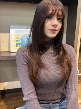 ロングレイヤー×チョコレートブラウン