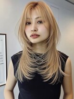 ネハス 名古屋栄店(nehus.)&nbsp;ブリーチ/クラゲヘアー/小顔に見せるヘア/ココアベージュ