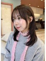 リコバイアフロート(riko by afloat)&nbsp;顔まわりカット/レイヤーカット/オリーブベージュ