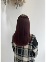 シルエット 美容室&nbsp;青森 八戸 10代 20代 30代 ワインレッド カシス カシスベージュ