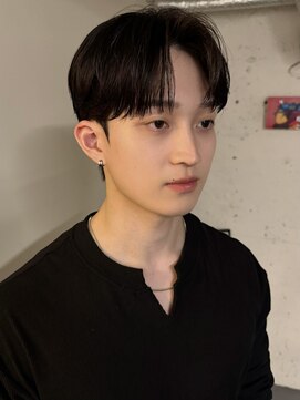 ノラ シブヤ(NORA) 【永田】シースルーマッシュコンマバング×ダウンパーマ