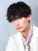 ルーシー 名古屋栄(LUCEY) センターパートニュアンスパーマフェザーパーマ波巻きパーマ