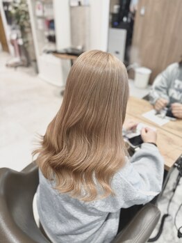 Lee天王寺-ブリーチ ブリーチなしダブルカラー 髪質改善-【8月1日NEW OPEN(予定)】の写真/【NEWOPEN/天王寺5分】ブリーチなしダブルカラーで創る透明感◎ダメージも赤味も消して透き通るような色へ
