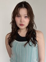フィルムス 横浜(FILMS+)&nbsp;デジタルパーマ/ミディアムレイヤー/韓国巻き風/顔周りカット