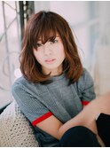 ゆるふわミディアムボブ/20代/30代/40代/水島/倉敷