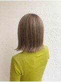 ハイトーンボブ/シルキーベージュ/30代40代