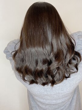 ジーナ 渋谷駅前(Zina) 小顔セミウェットウェーブピンクベージュハイライトカラー