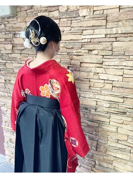 サンバイエム(#3/M) 卒業式袴着付け＋ヘアセット