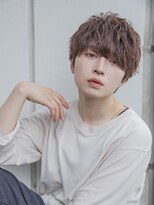 小久保Style☆波巻きハイライト束感ツーブロックマッシュパーマ
