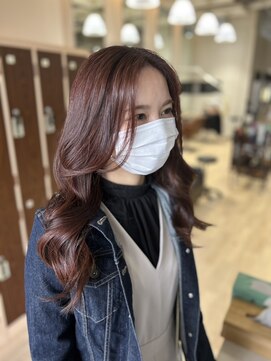 イルファ セイユウ 上野芝店(ehl:fa SEIYU) ロングレイヤー×チェリーブラウン