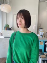 グリーン(green)&nbsp;リナ　まろやかなアッシュブラウンと顎下ボブ