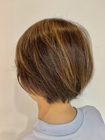 ヴァンクラウドフロムコウベ(VENT CLOUD from KOBE)&nbsp;30代40代ブラウンカラー小顔ショート丸みハイライト