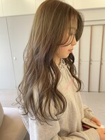 ローレンアオ(LOREN AO)&nbsp;ミルクティベージュオリーブダブルカラーラベンダー