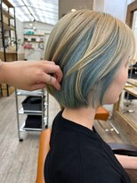 ナンバー アンフィール 渋谷(N° anfeel)&nbsp;丸型卵形韓国顔まわり美髪ミルクティーグレーベージュ渋谷