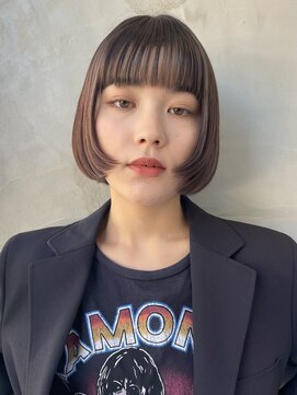 ビュートリアム 南青山(BEAUTRIUM) マッシュボブ  前上がりボブ ワイドバング 顔周りカット 表参道