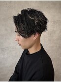 ツイストスパイラルパーマ/センターパート