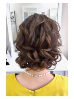 セットサロン ココ&nbsp;カール強めのアップスタイル