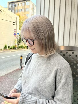 パープル(purple) ホワイトベージュ