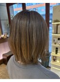 【さすだ】おしゃれベージュカラー◎白髪ぼかしハイライト