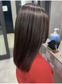 人気ナチュラルコントラストハイライトミディアム細めハイライト