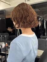 アクアオモテサンドウ(ACQUA omotesando) △癖毛風ボブパーマミディアムゆるふわパーマデジタルパーマ