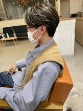 ジジ インターパーク 宇都宮(Gigi) メンズスタイル/センターパート/メンズハイライト/宇都宮/鶴田