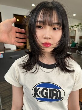 ヘアメイク エイト キリシマ(hair make No.8 kirishima) ウルフレイヤー+顔まわりレイヤー