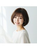 柔らか印象グランマッシュカット×透明感カラー×越谷×20代30代