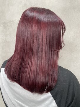 黒髪クラゲヘアーオリーブグレー小顔ココアベージュ