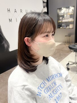 ハルキミナト ジャパン ヨコハマ(HARUKI MINATO japan YOKOHAMA) ミディアムレイヤー/レイヤー/顔周りカット