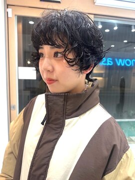 ナウアズ(now as.) 帽子とも相性◎ふわふわパーマ【mayu】【now as.明石】